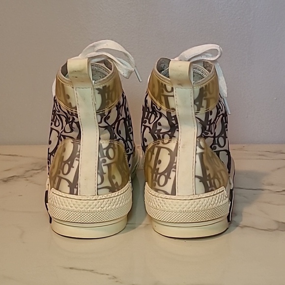 Christian Dior B23 League HighTop Oblique Patchwork White Black Sneakers Mens 7 main image 16